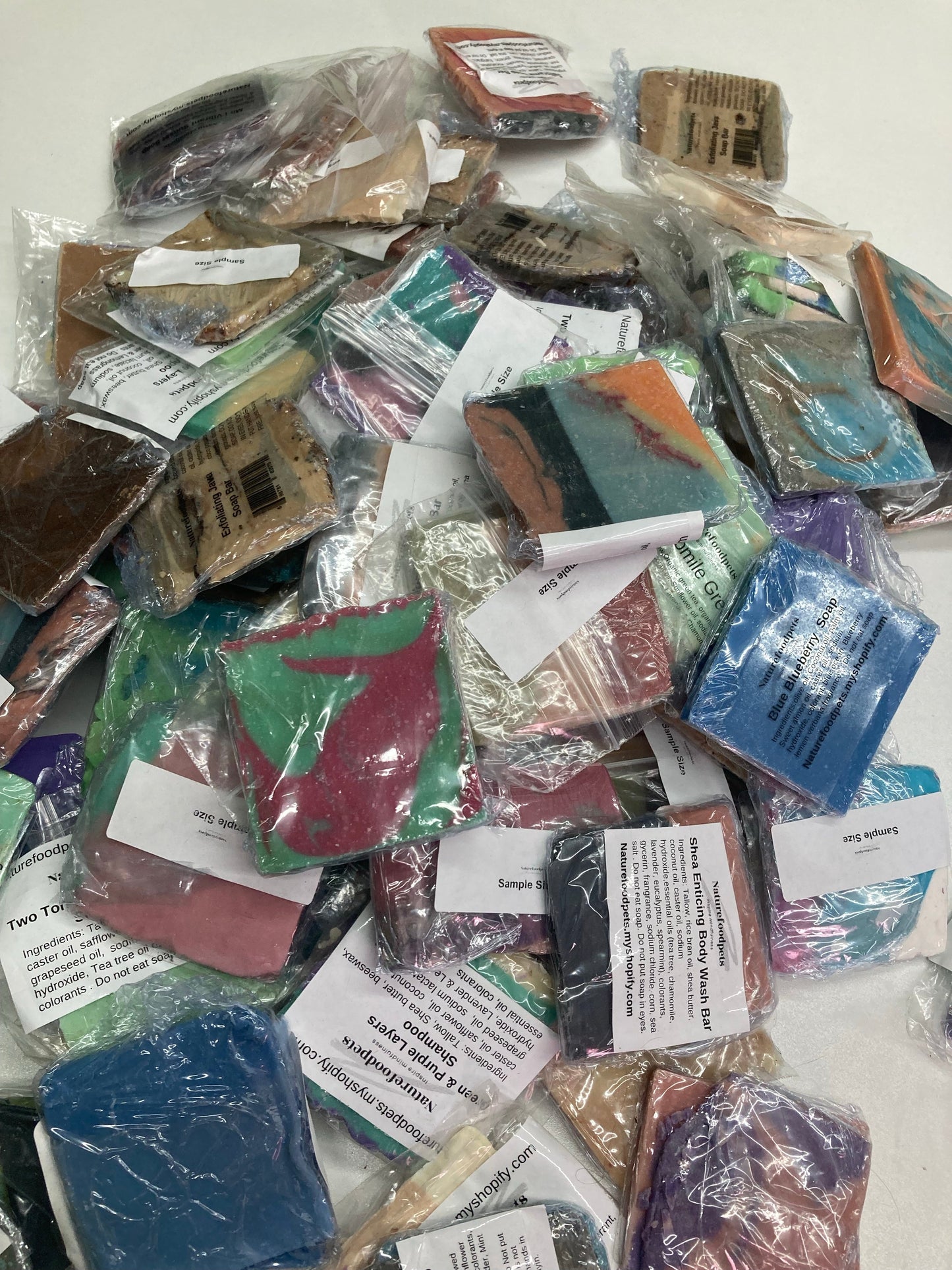 One pound Random Slices of Soap samples in a Box