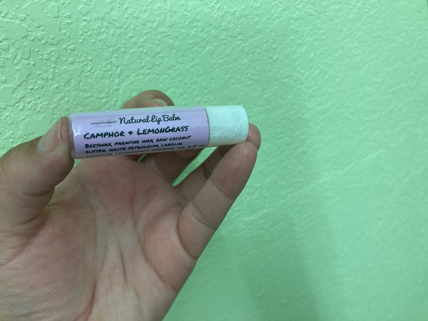 Single Camphor & Lemongrass Natural Lip Balm
