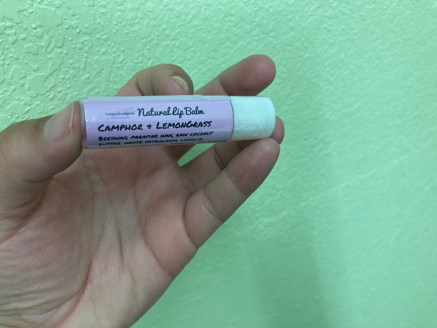 Single Camphor & Lemongrass Natural Lip Balm