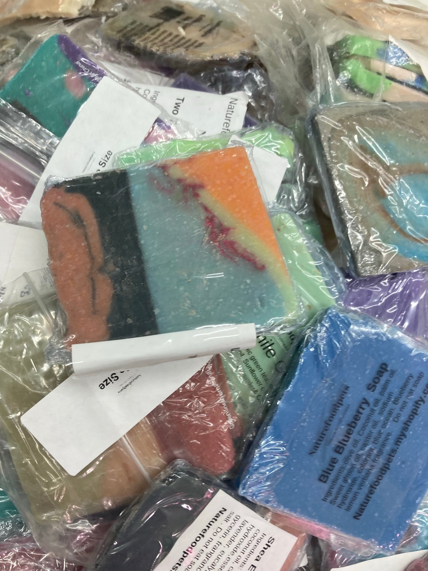 One pound Random Slices of Soap samples in a Box