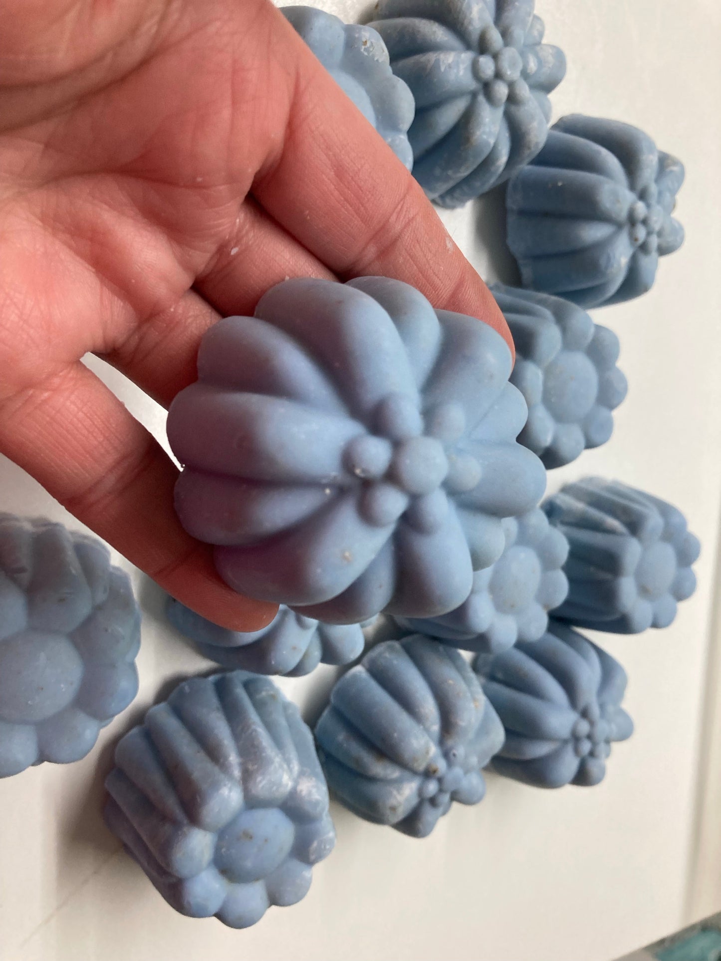 Blue Corn & Tea Tree oil Soap Flower Shaped