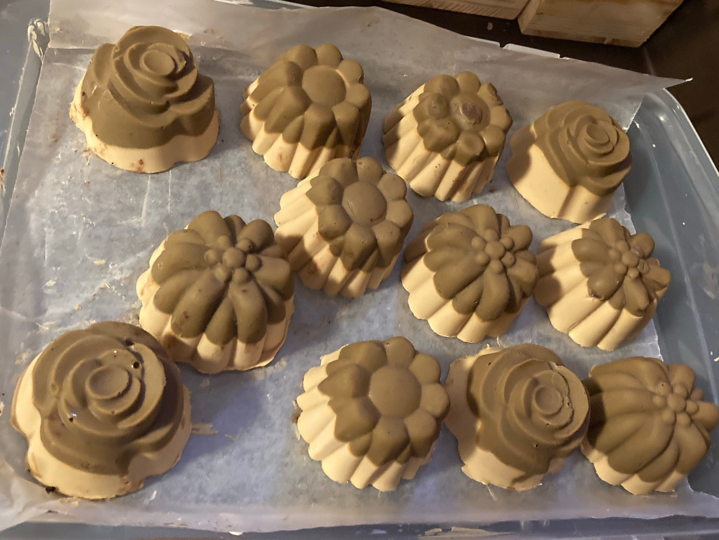 Soap Coco powder & peppermint stick flowers