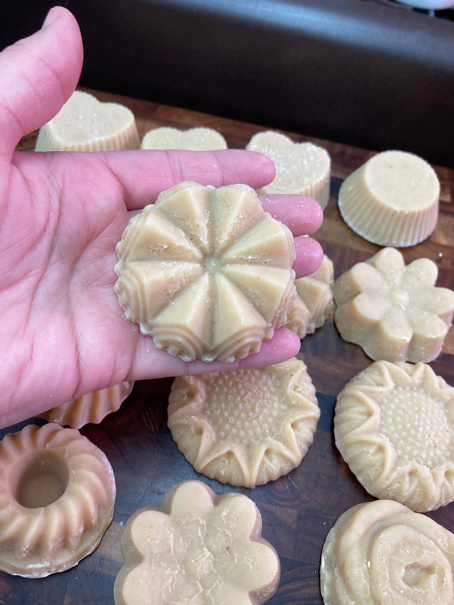 Dessert Tray  Green & Tan Peppermint Soap