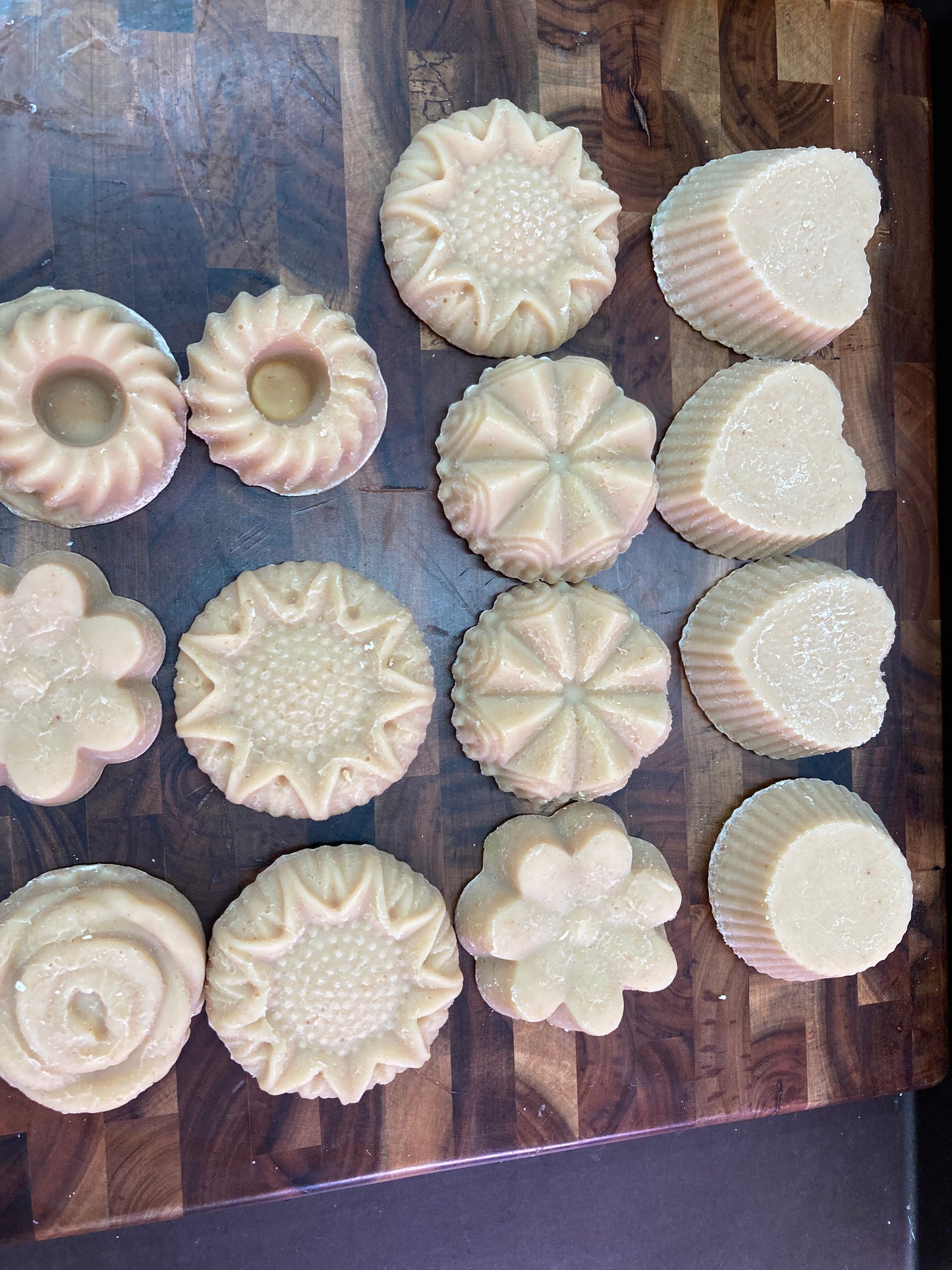 Dessert Tray  Green & Tan Peppermint Soap