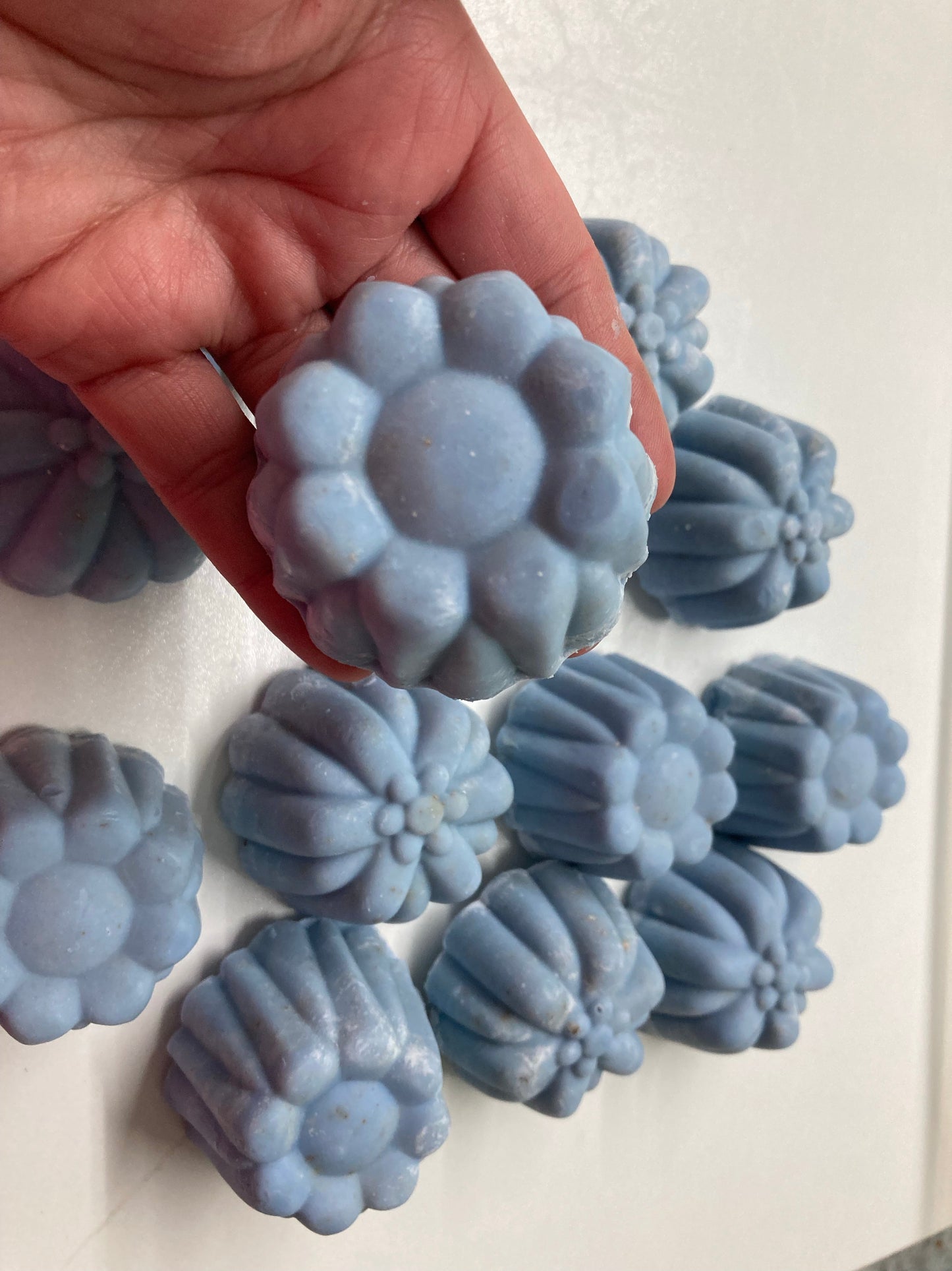 Blue Corn & Tea Tree oil Soap Flower Shaped