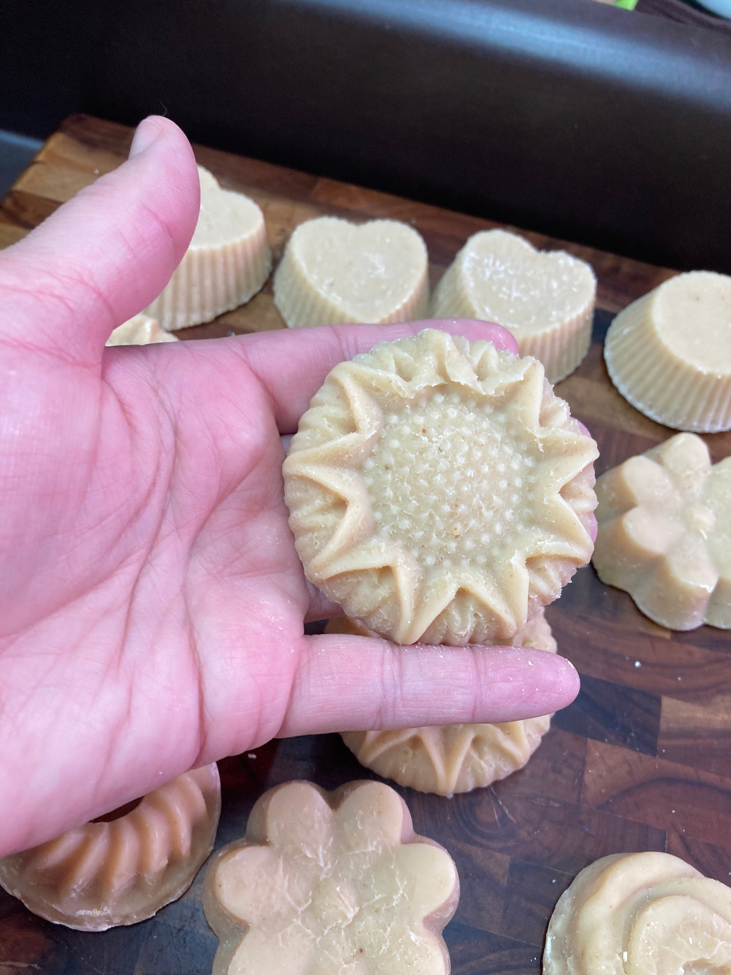 Dessert Tray  Green & Tan Peppermint Soap